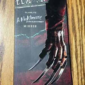 Glamlite Horror-Themed Mirror - Brown and Red